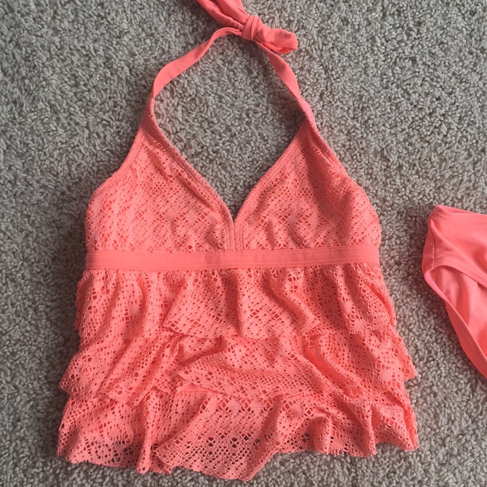 Peach swimsuit